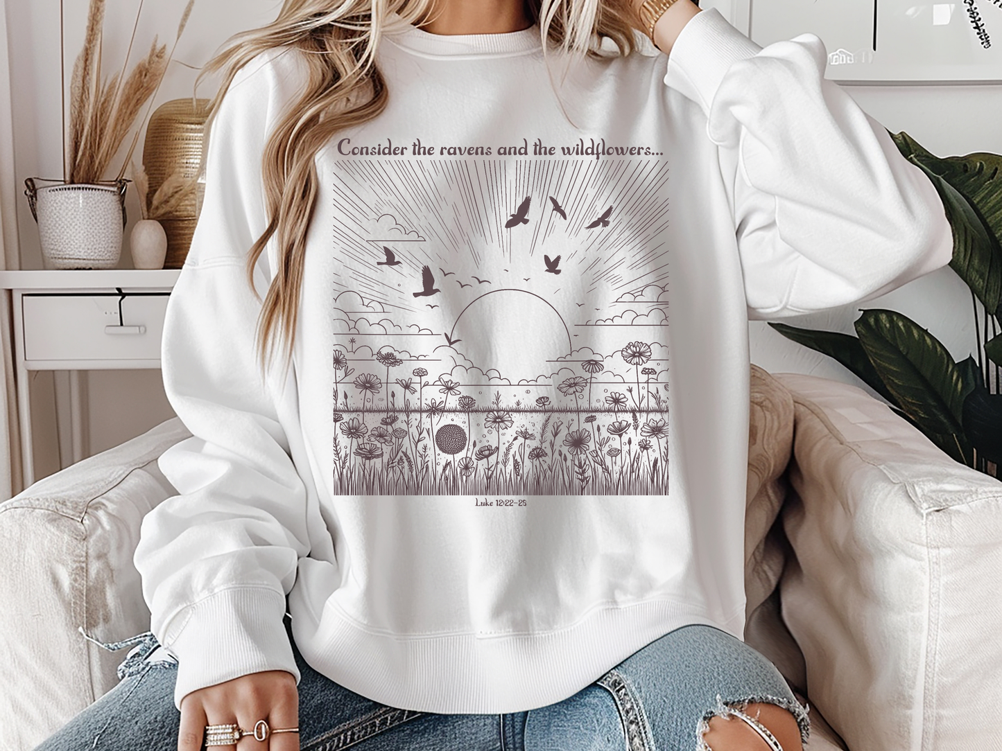 Ravens & Wildflowers Sweatshirt