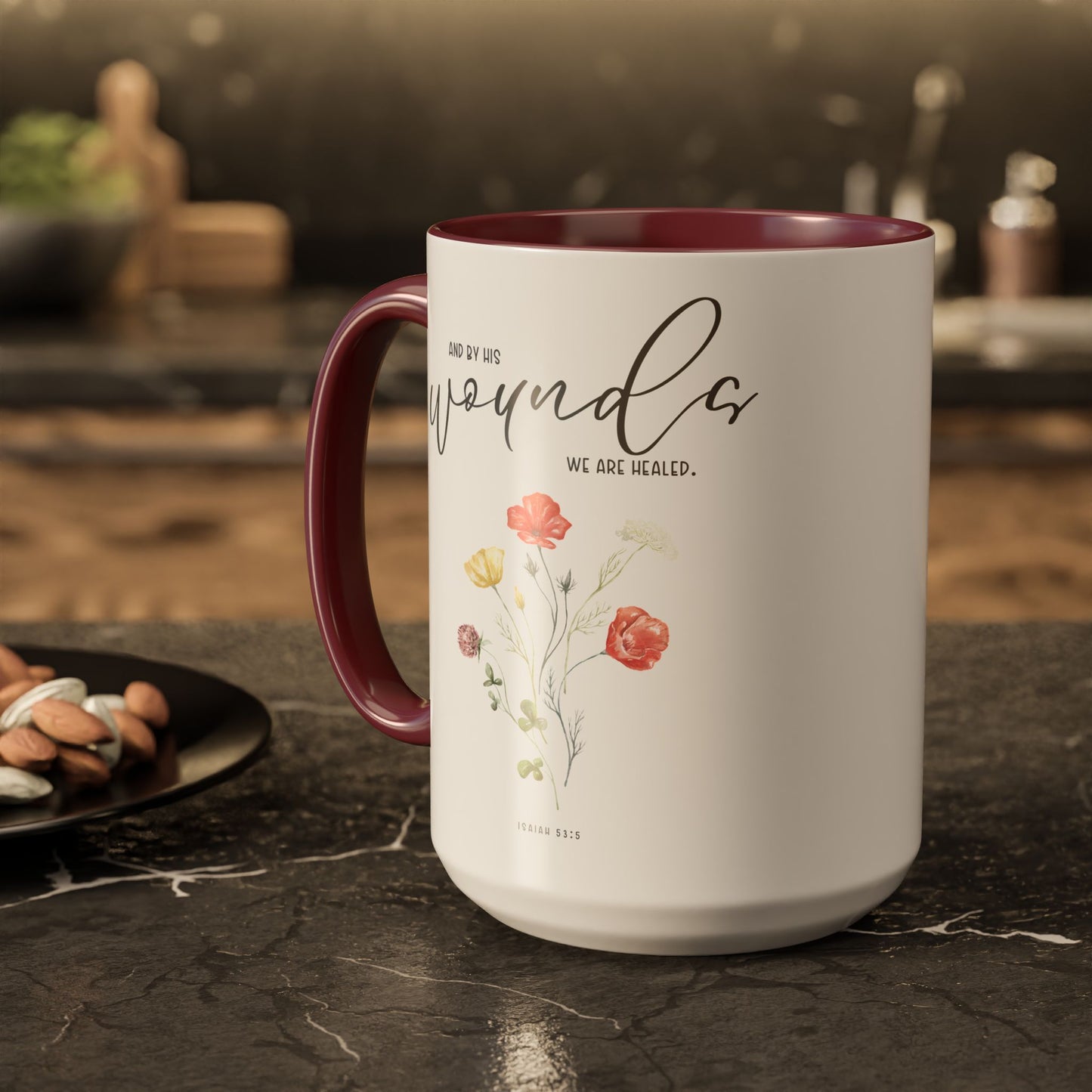 By His Wounds We Are Healed Colorful Mugs