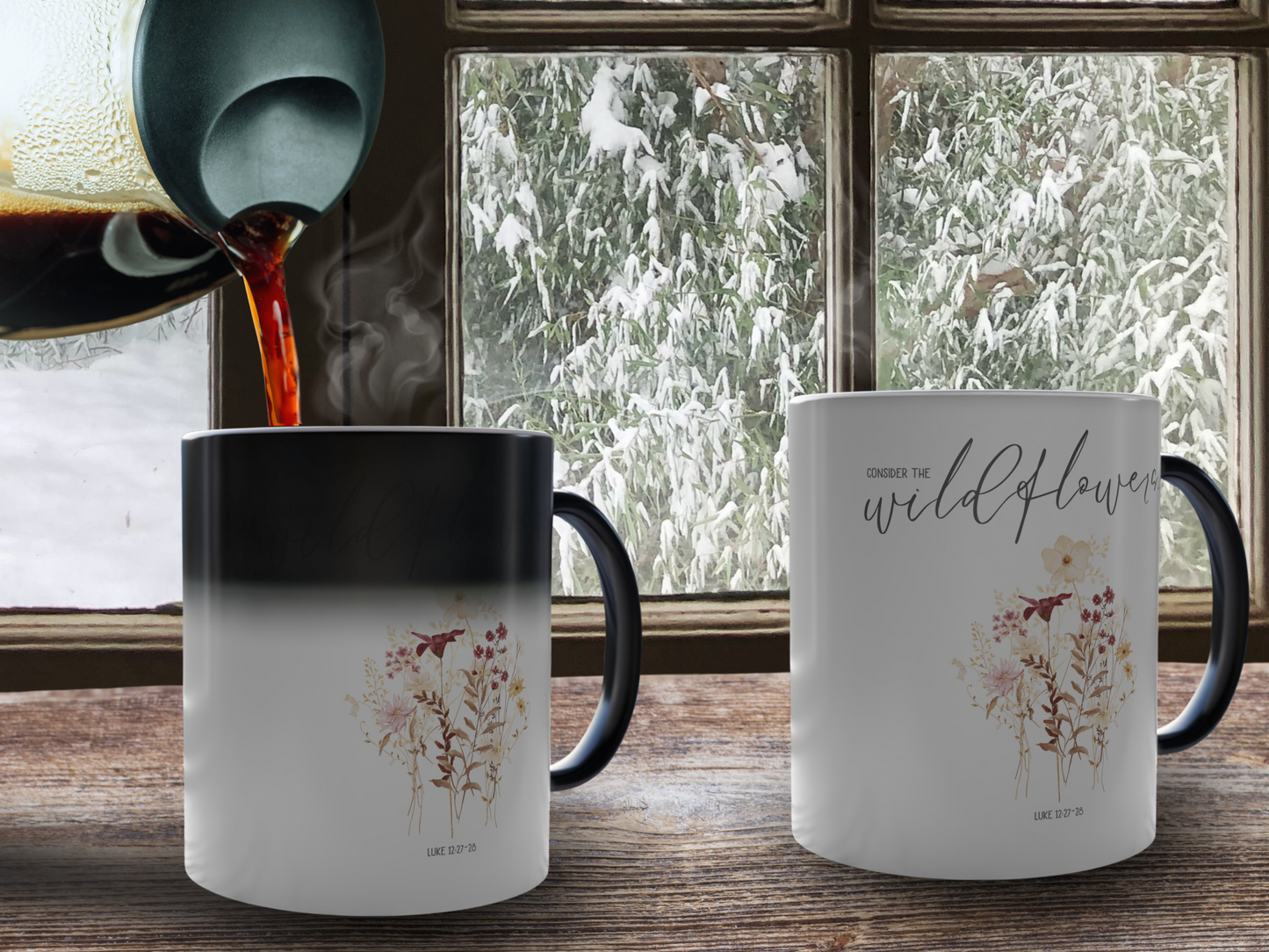 Consider the Wildflowers Morphing Mug