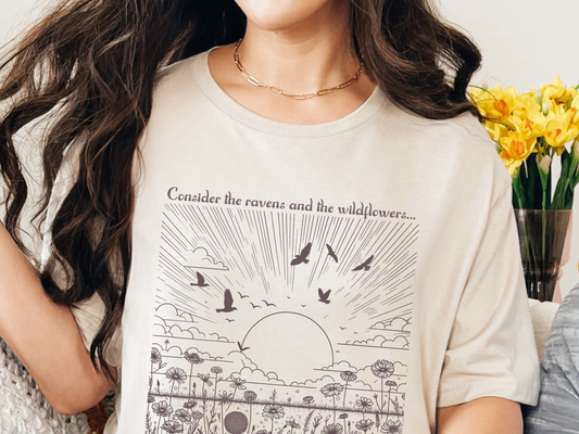 The Ravens and the Wildflowers Tee