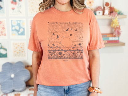 The Ravens and the Wildflowers Tee
