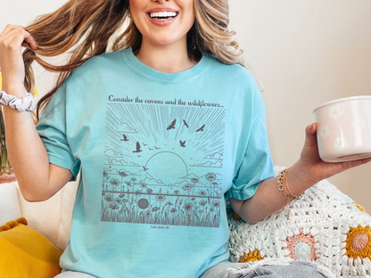 The Ravens and the Wildflowers Tee