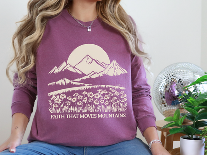 Faith That Moves Mountains Long Sleeve Shirt