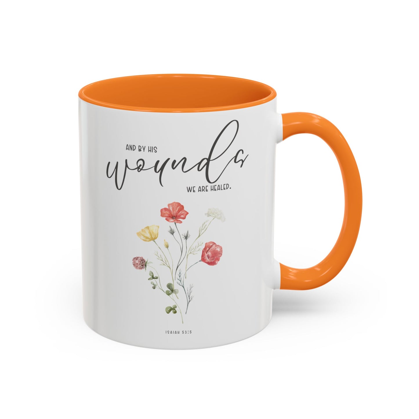 By His Wounds We Are Healed Colorful Mugs